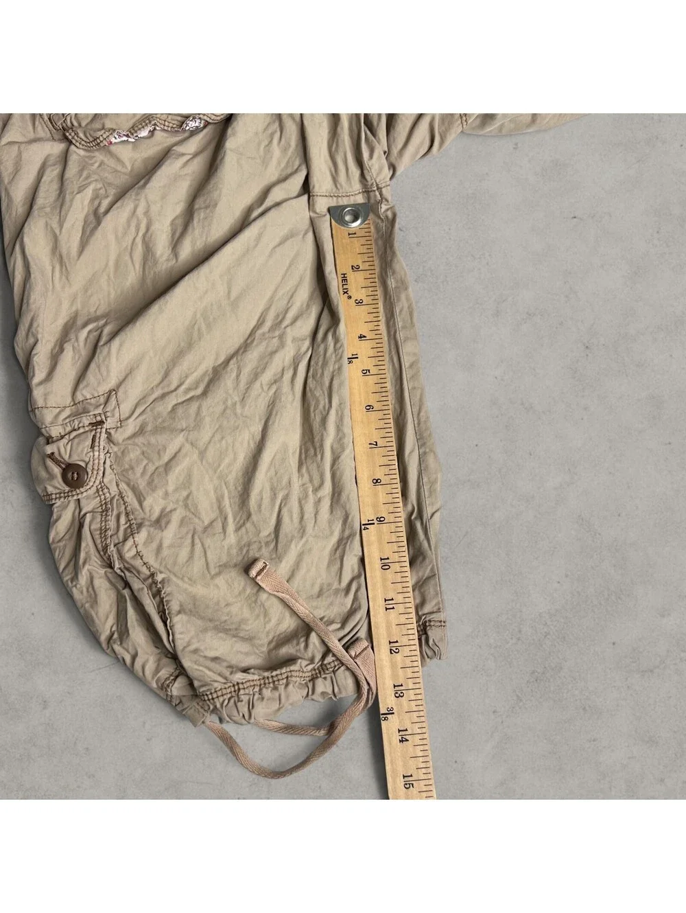 Y2K Polo Ralph Lauren Beige Cargo Shorts Men Size 12